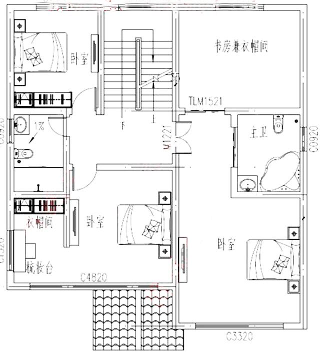 2024年新款農(nóng)村新中式別墅設(shè)計(jì)效果圖，徽系設(shè)計(jì)