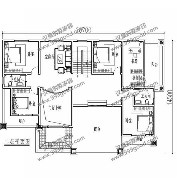 法式風(fēng)格別墅設(shè)計(jì)圖，挑空客廳，拱形窗多露臺(tái)！