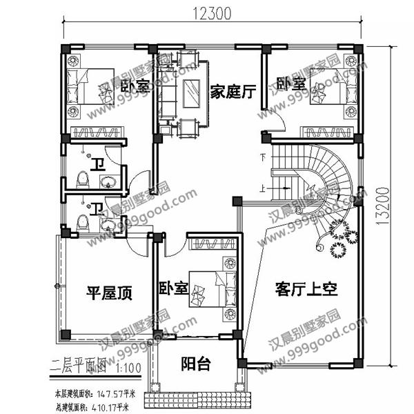 法式風(fēng)格別墅設(shè)計(jì)圖，挑空客廳，拱形窗多露臺(tái)！