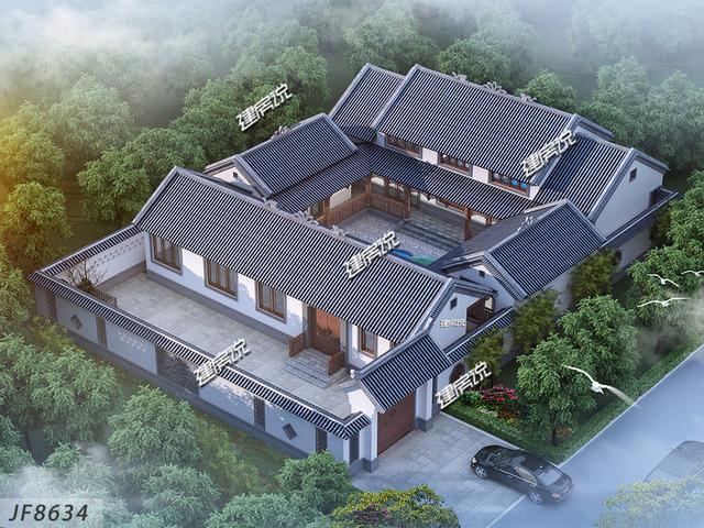 中國最美四合院別墅設(shè)計圖，一層也霸氣十足，秒殺高層洋樓