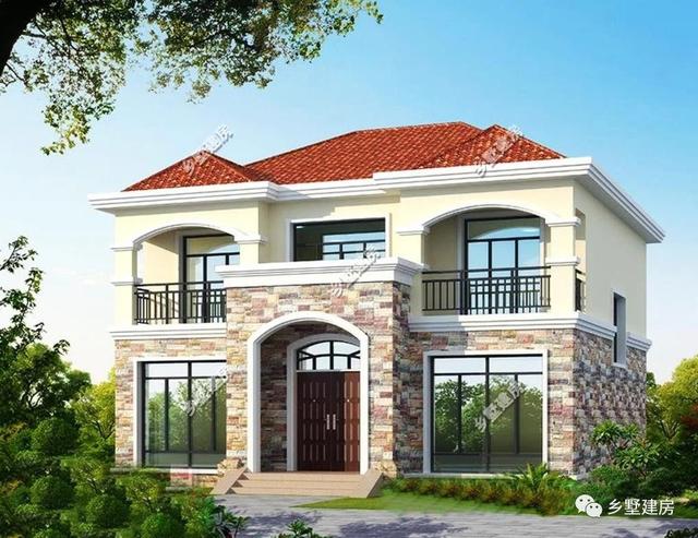3款造價20萬的農(nóng)村二層別墅設(shè)計圖，款款經(jīng)典時尚，總有一套適合你！