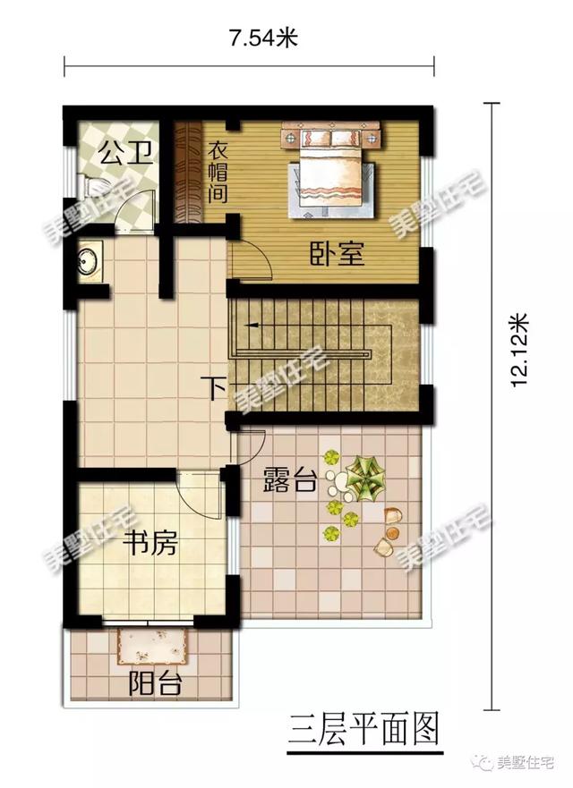 占地79平三層農(nóng)村別墅設(shè)計(jì)圖，重新定義空間，小面積實(shí)現(xiàn)大驚喜