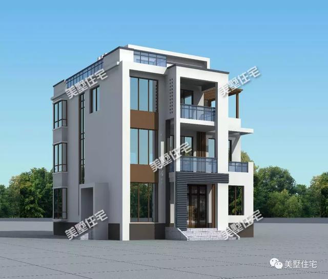 現(xiàn)代風美墅設計圖，開間11米還帶堂屋和神臺，個性時尚又接地氣