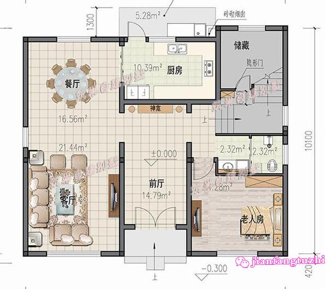 120平方米鄉(xiāng)村美式別墅設(shè)計鄉(xiāng)村二層小洋房設(shè)計圖施工圖