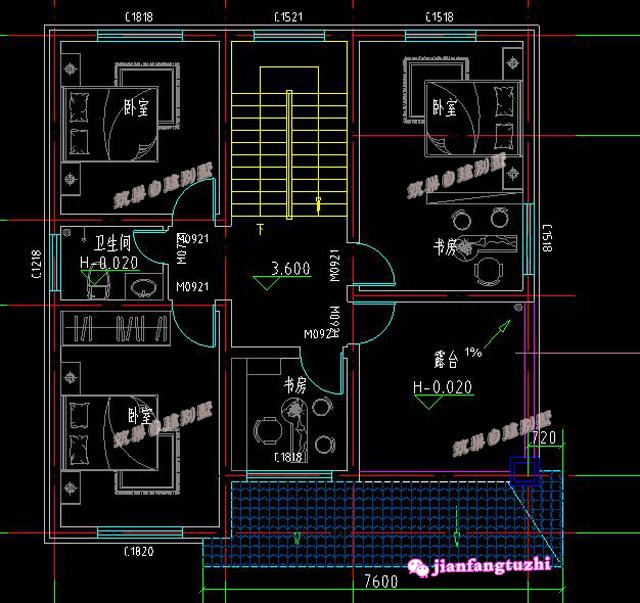 鄉(xiāng)村二層小別墅設(shè)計(jì)圖，建成案例圖與效果圖相似度99.9%