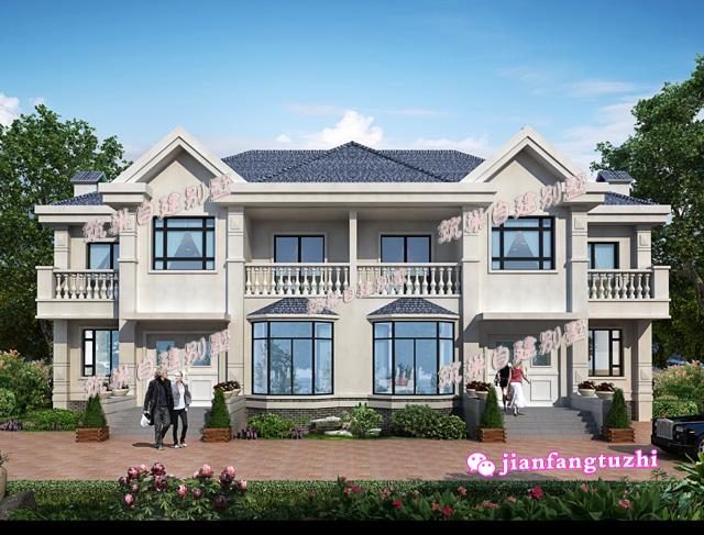 農(nóng)村兄弟曬房，二層雙拼別墅設(shè)計(jì)圖，獨(dú)樂(lè)樂(lè)不如眾樂(lè)樂(lè)！