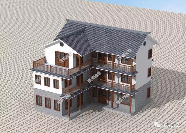 新中式風(fēng)格鄉(xiāng)村自建房推薦，復(fù)古有韻味，兩棟很有味道的住宅