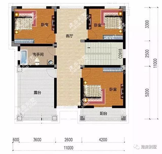 11×11米別墅設(shè)計(jì)圖，建成后不僅參觀的人多，仿建的人也不少