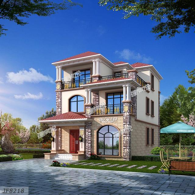 102平別墅設(shè)計(jì)圖，贛州兄弟建了，村里人都夸好看，面子賺足了