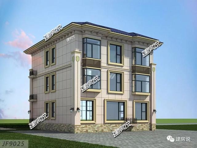 145㎡的3層別墅設計圖推薦，氣派又實用，建棟面子賺足了