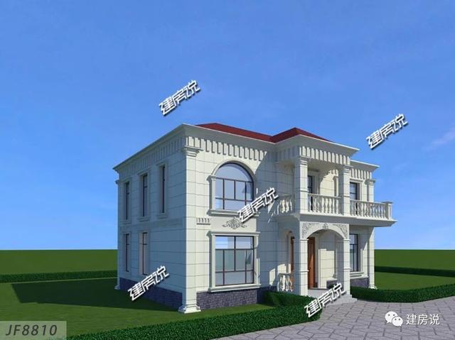 簡潔二層別墅設(shè)計圖，戶型選得好，28萬建出了50萬的面子，賺大了