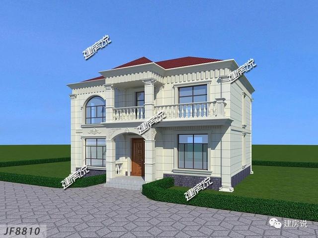 簡潔二層別墅設(shè)計圖，戶型選得好，28萬建出了50萬的面子，賺大了