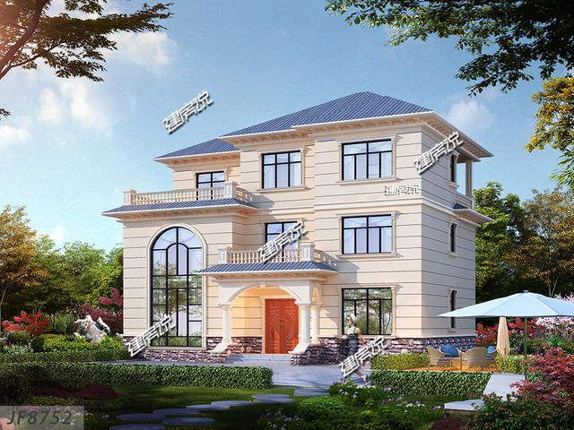 農(nóng)村最漂亮三層別墅設(shè)計圖，圖紙看了快收藏，開春就建房