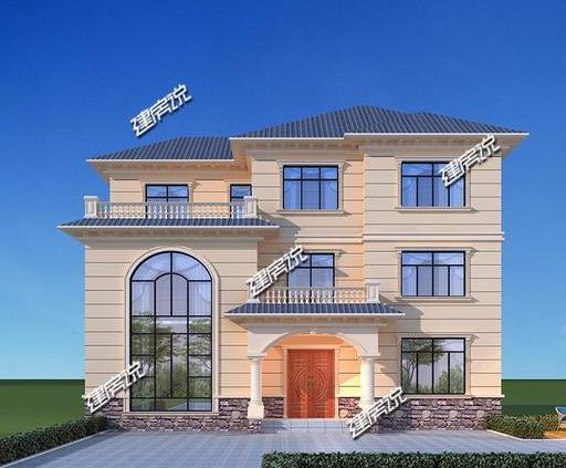 農(nóng)村最漂亮三層別墅設(shè)計圖，圖紙看了快收藏，開春就建房