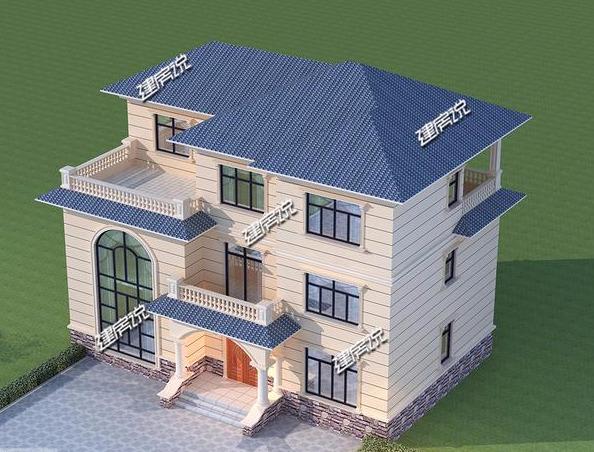農(nóng)村最漂亮三層別墅設(shè)計圖，圖紙看了快收藏，開春就建房