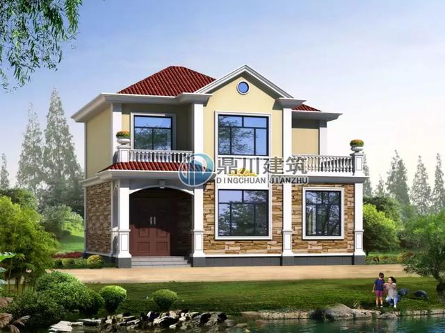 二層小別墅設(shè)計(jì)圖，進(jìn)深8米，18萬造價經(jīng)濟(jì)實(shí)用，農(nóng)村都能建！