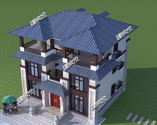 中式別墅設(shè)計(jì)圖，中式建筑才是最牛的，建一棟風(fēng)光無限，人人艷羨不已