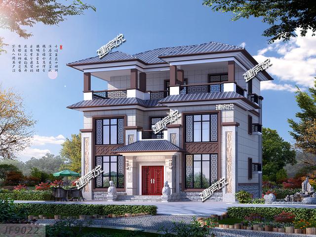 中式別墅設(shè)計(jì)圖，中式建筑才是最牛的，建一棟風(fēng)光無限，人人艷羨不已