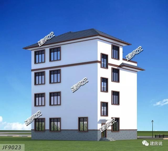 新中式設(shè)計(jì)圖，四兄弟合建146㎡，每人只出20萬，碾壓全村自建房