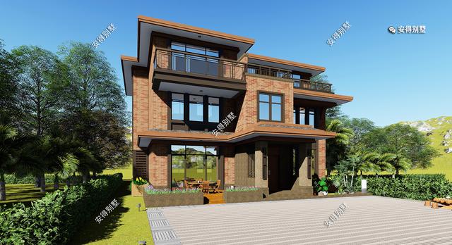 百看不厭的現(xiàn)代中式別墅設(shè)計(jì)圖，只怪沒早看到這套圖紙，平面一級(jí)棒！