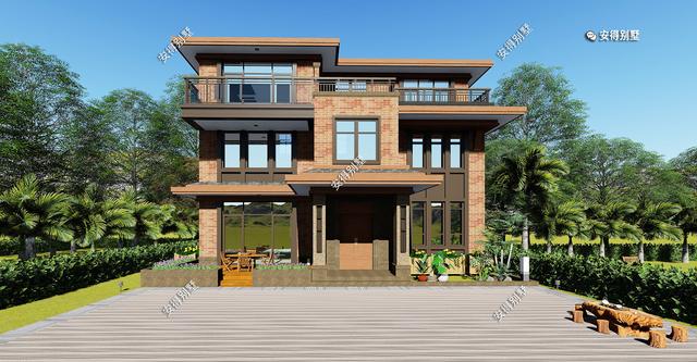 百看不厭的現(xiàn)代中式別墅設(shè)計(jì)圖，只怪沒早看到這套圖紙，平面一級(jí)棒！