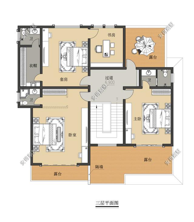 百看不厭的現(xiàn)代中式別墅設(shè)計(jì)圖，只怪沒早看到這套圖紙，平面一級(jí)棒！