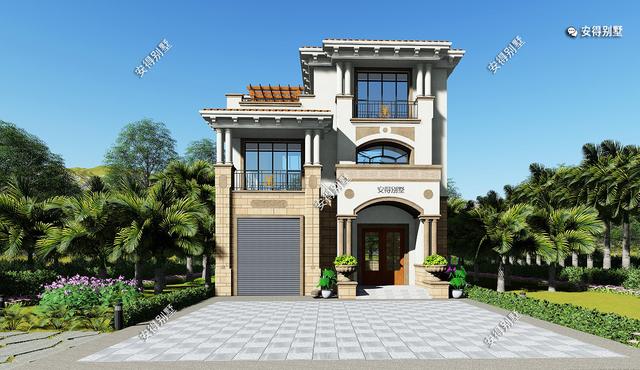 造價經(jīng)濟、平面實用的3層歐式別墅設計圖，回農(nóng)村建一棟，讓家人住豪宅