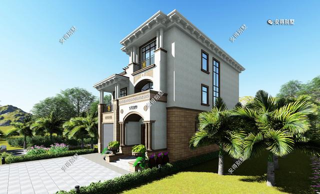 造價經(jīng)濟、平面實用的3層歐式別墅設計圖，回農(nóng)村建一棟，讓家人住豪宅