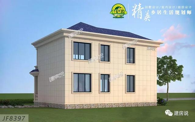 二層別墅設(shè)計(jì)圖，120㎡30萬(wàn)可建，你說(shuō)劃算不劃算？