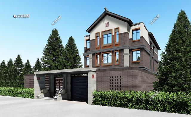 中式別墅設(shè)計(jì)圖，勝過(guò)四合院，樓中樓客廳7間臥室，親戚朋友都說(shuō)好