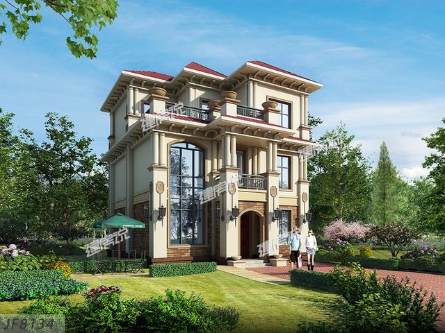 三層別墅設計圖，江西老表建了棟面寬僅9.5米，人人都夸氣派，成了全村焦點