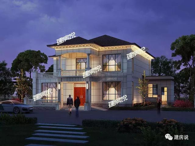 二層別墅設(shè)計(jì)圖，30萬(wàn)建造，驚艷全村，分分鐘碾壓商品房