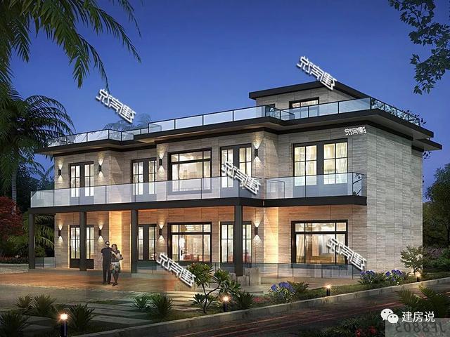 帶堂屋+大露臺的2層別墅設計圖，建棟人人羨慕又夸贊