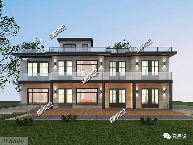 帶堂屋+大露臺的2層別墅設計圖，建棟人人羨慕又夸贊