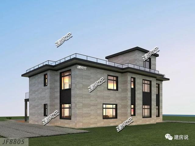 帶堂屋+大露臺的2層別墅設計圖，建棟人人羨慕又夸贊