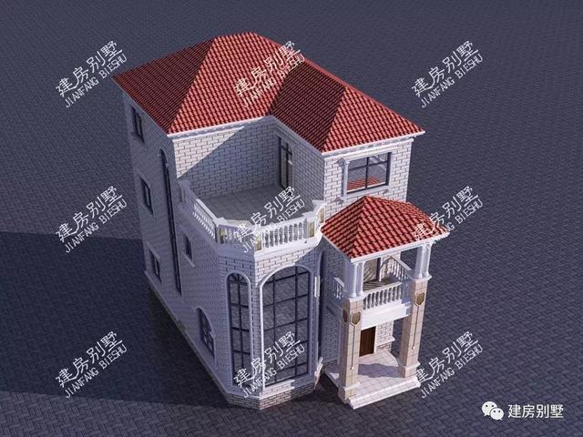 小面寬的鄉(xiāng)村自建房設計圖，第一棟平屋頂也很美，第二棟建起來30多萬