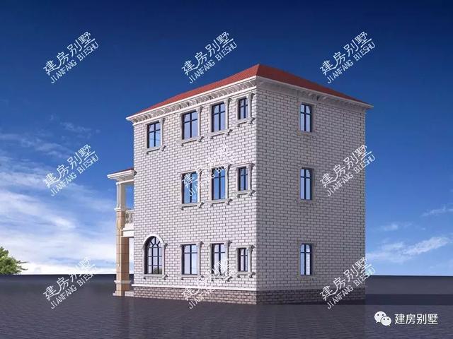 小面寬的鄉(xiāng)村自建房設計圖，第一棟平屋頂也很美，第二棟建起來30多萬