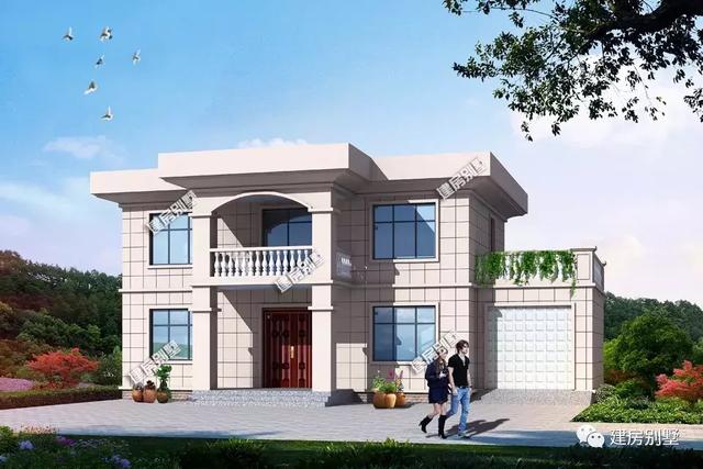 兩棟平屋頂別墅設(shè)計圖，簡約秀氣造價低，完全滿足生活需要