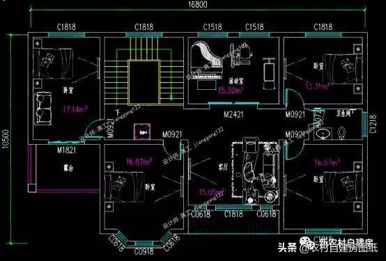 7款農(nóng)村二層別墅設(shè)計圖，每款都有大露臺，第4款讓人移不開眼睛