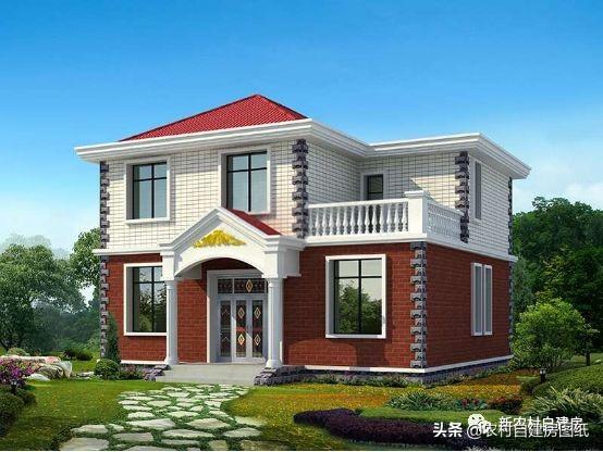 7款農(nóng)村二層別墅設(shè)計圖，每款都有大露臺，第4款讓人移不開眼睛