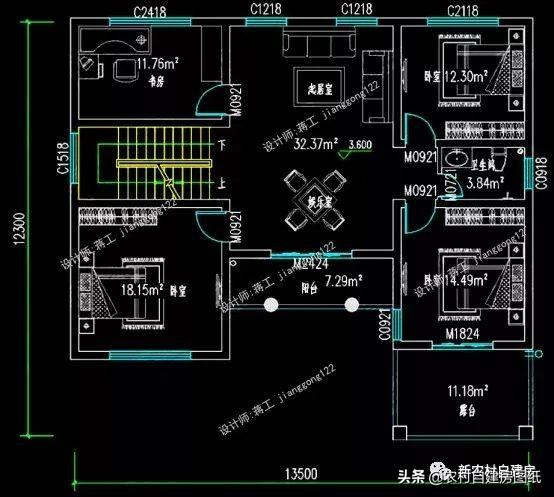 7款農(nóng)村二層別墅設(shè)計圖，每款都有大露臺，第4款讓人移不開眼睛
