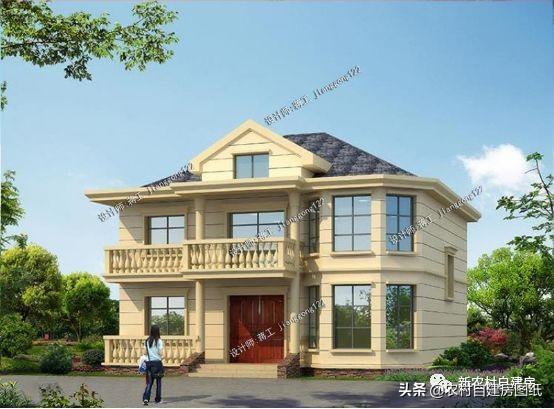 7款農(nóng)村二層別墅設(shè)計圖，每款都有大露臺，第4款讓人移不開眼睛