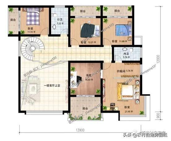 3款帶地下室農(nóng)村別墅設(shè)計圖，第1款人人建得起，第3一看就是有身份的人