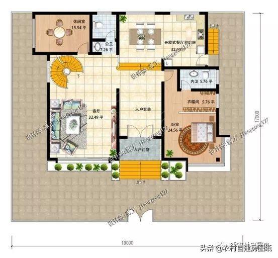 3款帶地下室農(nóng)村別墅設(shè)計圖，第1款人人建得起，第3一看就是有身份的人