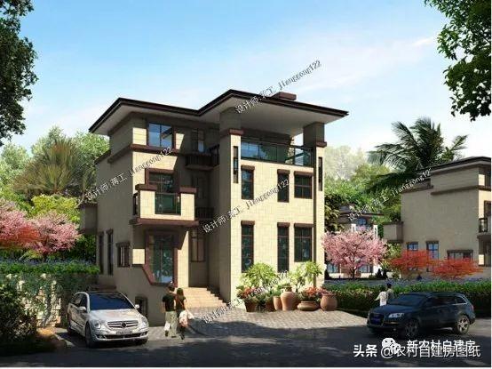 3款帶地下室農(nóng)村別墅設(shè)計圖，第1款人人建得起，第3一看就是有身份的人