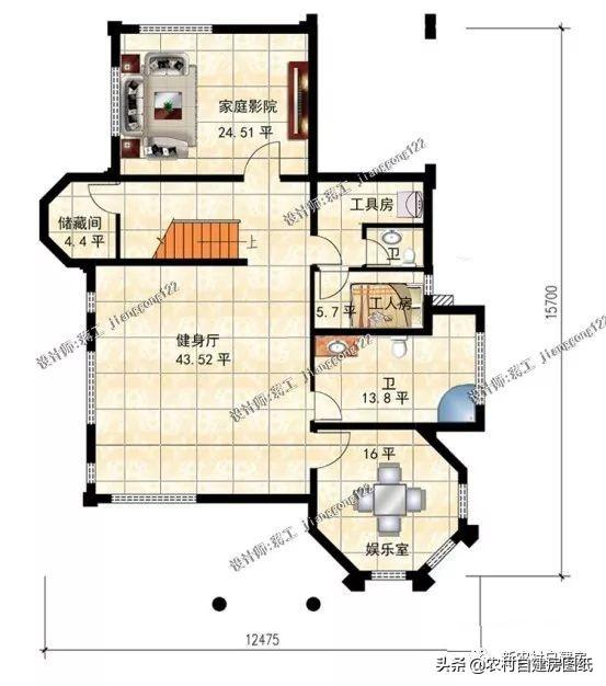 3款帶地下室農(nóng)村別墅設(shè)計圖，第1款人人建得起，第3一看就是有身份的人
