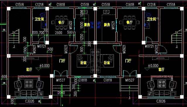 農(nóng)村兩兄弟雙拼設(shè)計圖：35萬單戶有4臥室，現(xiàn)代復(fù)古風(fēng)格相結(jié)合！