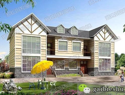 農(nóng)村兩兄弟雙拼設(shè)計圖：35萬單戶有4臥室，現(xiàn)代復(fù)古風(fēng)格相結(jié)合！