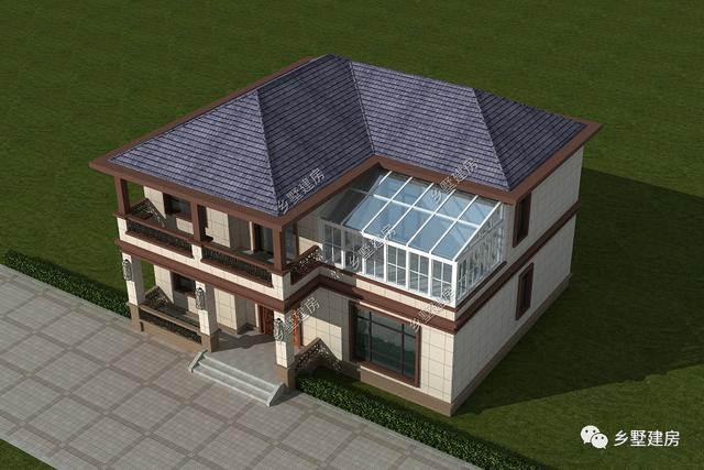 鄉(xiāng)村別墅設(shè)計圖，好看實用才是好用，帶有時尚陽光房，讓鄰居踏破門檻！