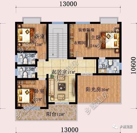 鄉(xiāng)村別墅設(shè)計圖，好看實用才是好用，帶有時尚陽光房，讓鄰居踏破門檻！